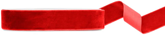 Tasiemka Welurowa, czerwona, 25mm/10m