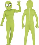 Kostium Strój Kosmita Zielony Ludek, 48-50 (M)