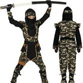 Kostium Strój NINJA Komandos Wojownik 5-6 lat