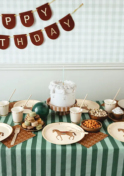 Kubeczki Papierowe Strzemiona Konie 220 ml 6szt.