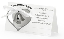 Wizytówki z dzwoneczkami 10 szt.