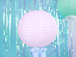 Lampion papierowy, j. różowy, 35cm
