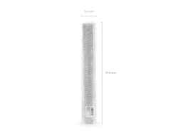 Siatka dekoracyjna - fibra, srebrny, 36 cm x 9m