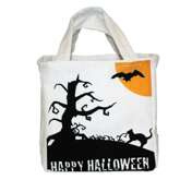 Torba z materiału na zakupy cukierki Halloween 1st