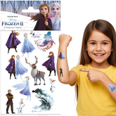 Tatuaże Zmywalne Frozen II KRAINA LODU 2, 12szt.