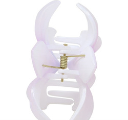 Spinka Włosów Klips Biało-Fioletowy Kwiat 8cm