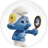 Opłatek tortowy 20 cm, Smerfy 1 szt.