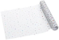 BIEŻNIK Tiulowy w Kolorowe GWIAZDKI 0,36x9m