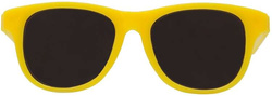 Okulary Przeciwsłoneczne Żółte Neonowe Lata 80