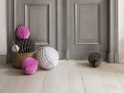 Kula Bibułowa Biały 40 cm, 1 szt.