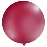 Balon olbrzym 1 m, pastel, burgund, 1 szt.