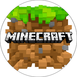Opłatek tortowy 29 cm, Minecraft 1 szt.