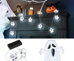 Girlanda z Diodami LED Świecąca DUCHY Halloween