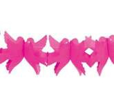 Girlanda " Gołąbki" różowa, dł.5,5 m, 1 szt.