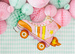Balon foliowy Rolka, 74x51cm, mix