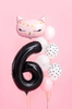 Balon foliowy Cyfra ''6'', 86cm, czarny