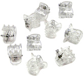 Spinka żabka do włosów mała 10x13 mm przezroczysta