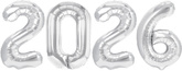 Zestaw Balonów 2026, srebrny, 100cm