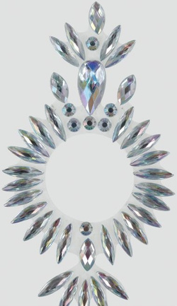 Naklejki Biżuteria Kryształki Ozdoba na Brzuch