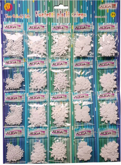 Konfetti płatki śniegu 20x2g , 1 kpl.