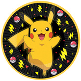 Talerzyki Papierowe Pokemon PIKACHU 23cm 8szt.