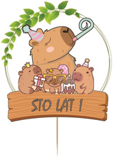 Topper Kapibara DUŻY Sto Lat 1szt. 1szt.