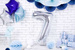 Balon foliowy Cyfra "7", srebrny, 86cm, 1szt.