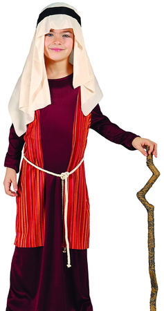 Strój Kostium ŚWIĘTY JÓZEF Pasterz Czerwony 5-6 l