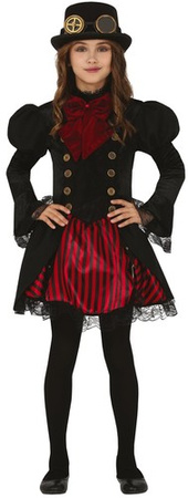 Kostium Strój Gotycka Dziewczyna Sukienka 7-9 lat