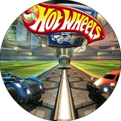 Opłatek tortowy 14 cm Samochody Hot Wheels 1 szt.