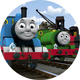 Opłatek tortowy 14 cm, Tomek i Przyjaciele 1 szt.