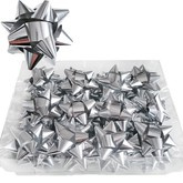 Rozety przyklejane 8 cm, srebrne 36 szt. 1 op.