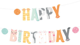 Baner Happy Birthday KOTKI Urodziny 200x18cm