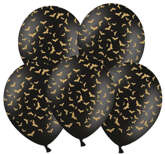 Balony HALLOWEEN Nietoperze, 30cm, 5 szt.