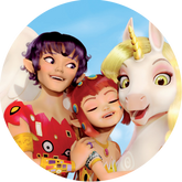 Opłatek tortowy 14 cm, Mia i Ja 1 szt.