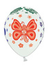 Balony 14" Pastel White Motylki 5 szt.