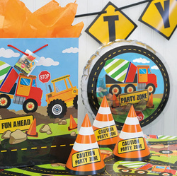 Balon Foliowy BUDOWA Betoniarka Urodziny 45cm