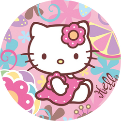 Opłatek tortowy 14 cm, Hello Kitty 1 szt.