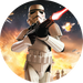 Opłatek tortowy 14 cm, Star Wars 1 szt.