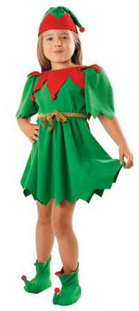Strój Kostium Sukienka ELFICZKA 110/120cm