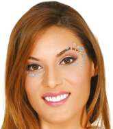 Naklejki Biżuteria Srebrne Kryształki na Twarz Bal