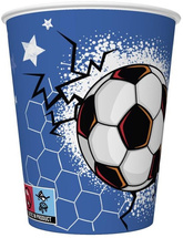 Kubeczki Papierowe PIŁKA NOŻNA Party 250ml 8szt.