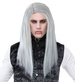 Peruka Szare Długie Proste Włosy Wampir Łowca Bal