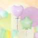 Balon Foliowy GWIAZDKA Zielony PISTACJOWY 45cm