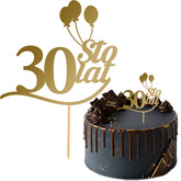 Topper na Tort 30 STO LAT Urodziny ZŁOTY