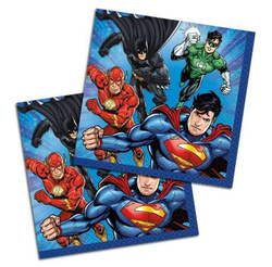Serwetki Justice League 25x25 cm, 16 szt.