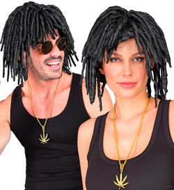 Naszyjnik Wisiorek Złota Zawieszka MARIHUANA Ganja