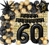 Zestaw Urodzinowy Happy Birthday 60, Kurtyna Panel