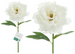 Sztuczny Kwiat - Biała Piwonia, 35 cm