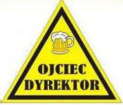 Naklejka na kask ''Ojciec dyrektor'', 1 szt.